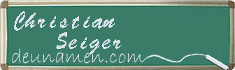 Christian Seiger Visitenkarte